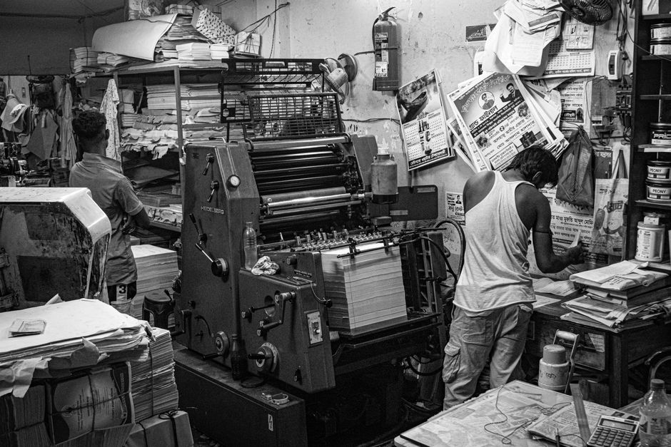 Printing press and paper stock